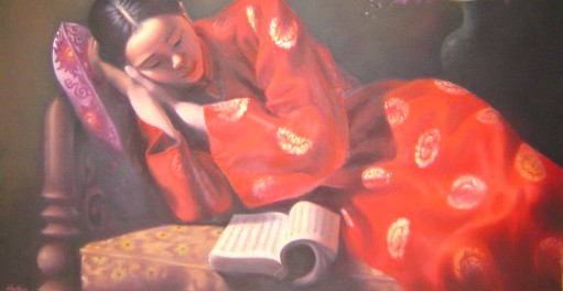"Girl reading book" by YankeeNovember3 is licensed under CC